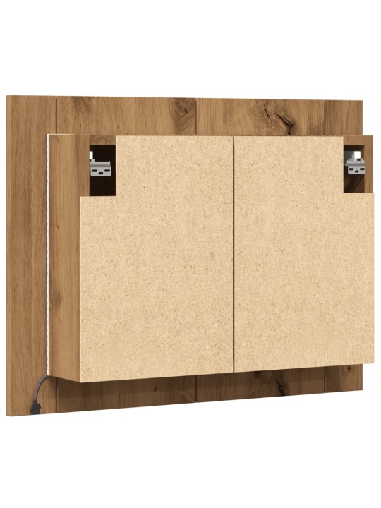 Led peilikaappi käsityöläinen tammi 60x12x45 cm tekninen puu