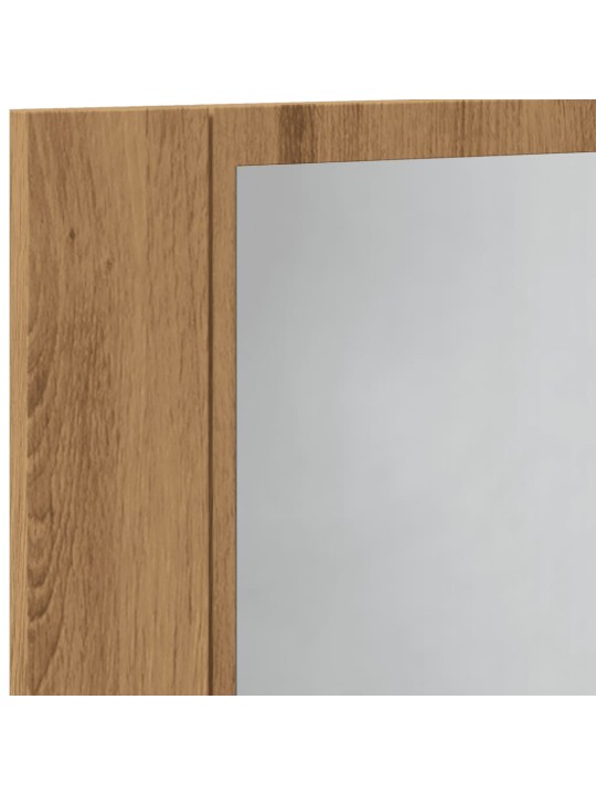 Led peilikaappi käsityöläinen tammi 60x12x45 cm tekninen puu