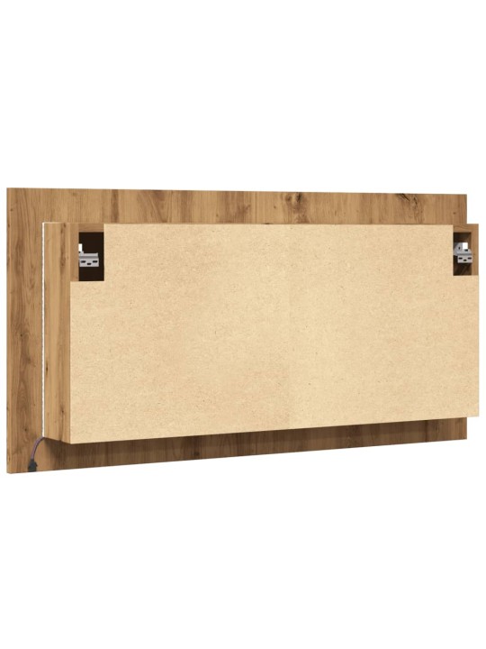 Led peilikaappi käsityöläinen tammi 90x12x45 cm tekninen puu