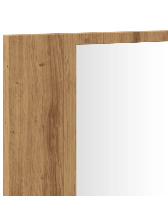 Led peilikaappi käsityöläinen tammi 90x12x45 cm tekninen puu