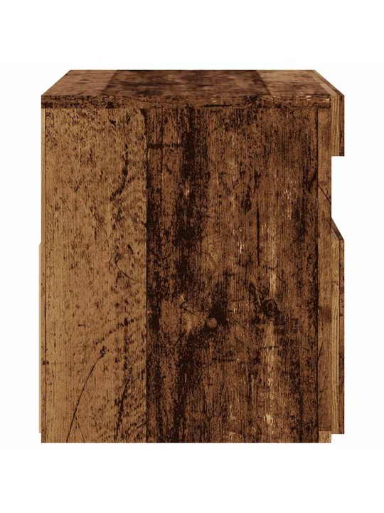Tv-kaappi led-valoilla old wood 60x35x40 cm engineered wood