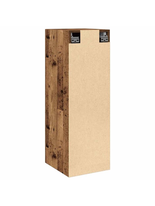 2-osainen tv-kaappisarja vanha puu 30,5x30x90 cm tekninen puu