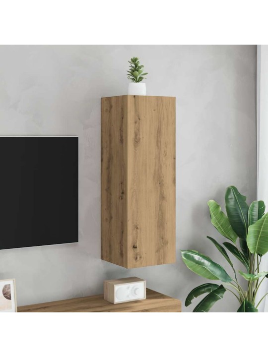 Tv-kaappi käsityöläinen tammi 30,5x30x90 cm tekninen puu