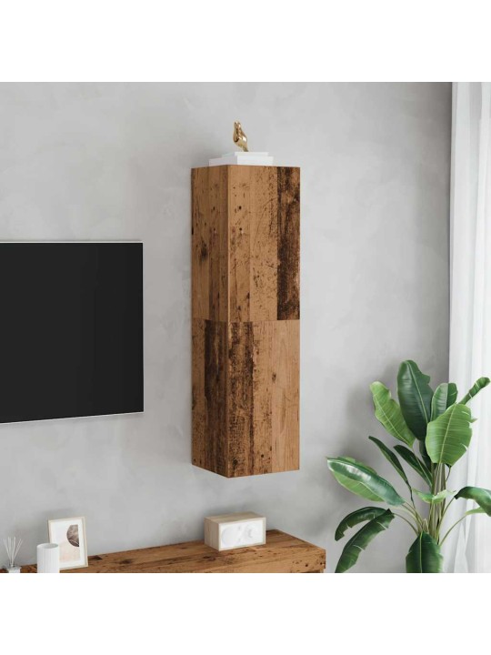 Tv kaappi old wood 30,5x30x110 cm tekninen puu