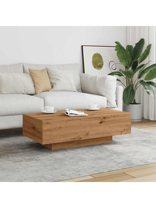 Sohvapöytä käsityöläinen tammi 100x49,5x31 cm tekninen puu