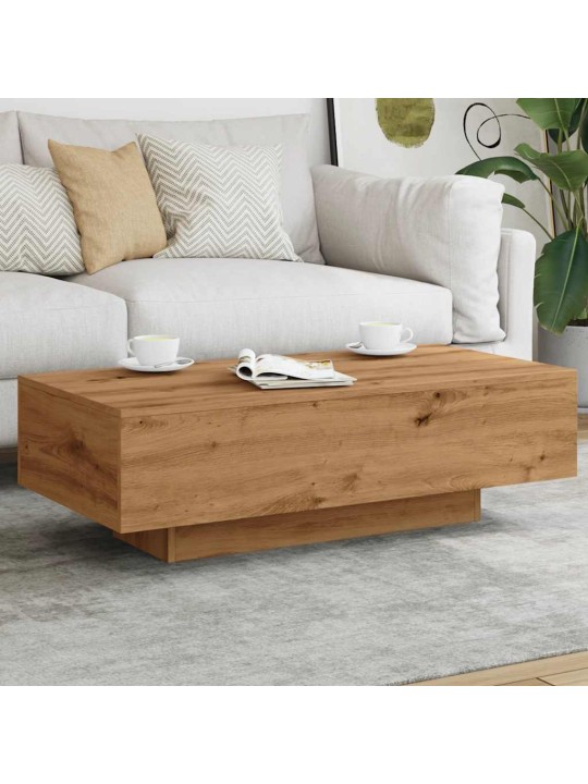 Sohvapöytä käsityöläinen tammi 100x49,5x31 cm tekninen puu
