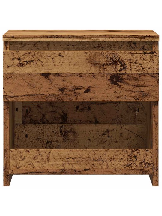 Yöpöytäkaapit 2 kpl vanha puu 40x30x39 cm suunniteltu puu