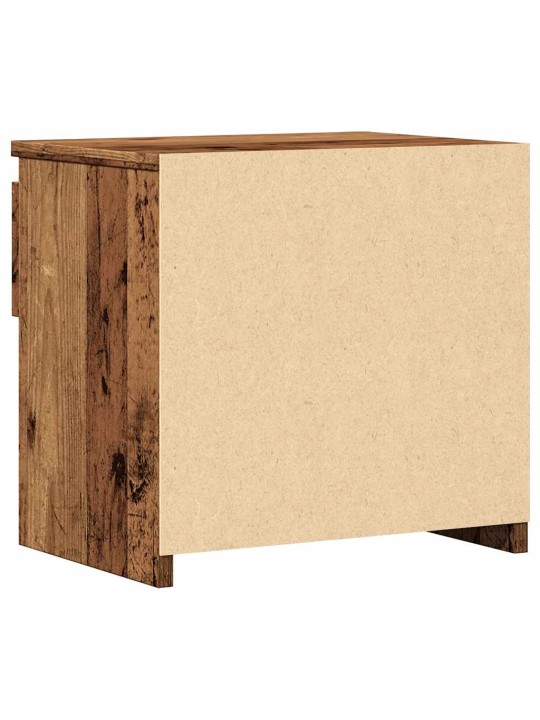 Yöpöytäkaapit 2 kpl vanha puu 40x30x39 cm suunniteltu puu
