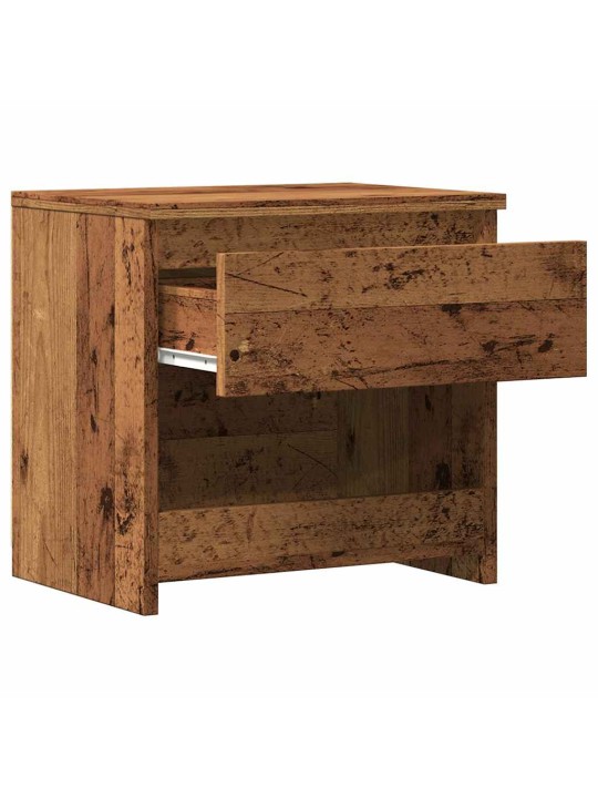 Yöpöytäkaapit 2 kpl vanha puu 40x30x39 cm suunniteltu puu