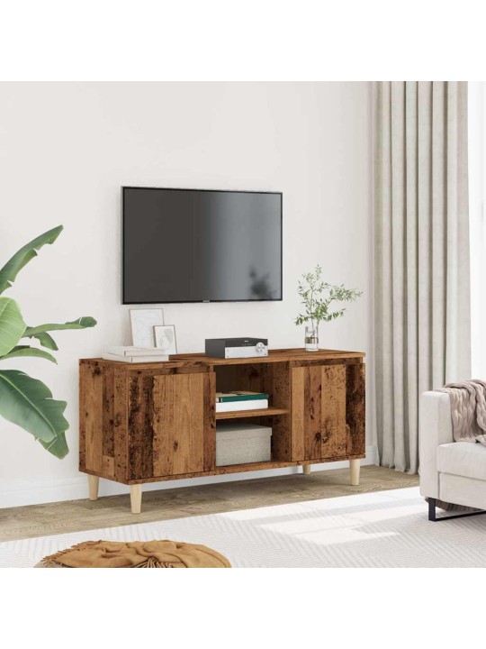 Tv kaappi vanhaa puuta 102x35x50 cm tekninen puu
