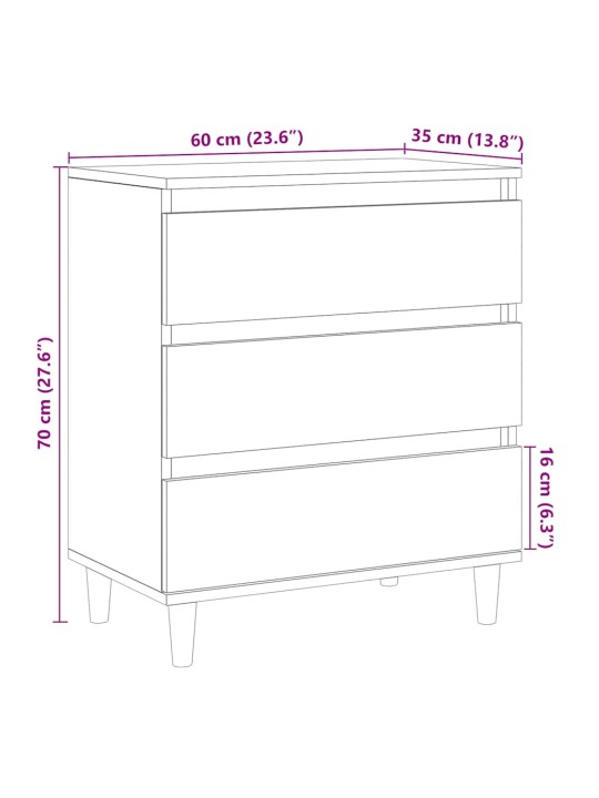 Senkki vanhaa puuta 60x35x70 cm tekninen puu