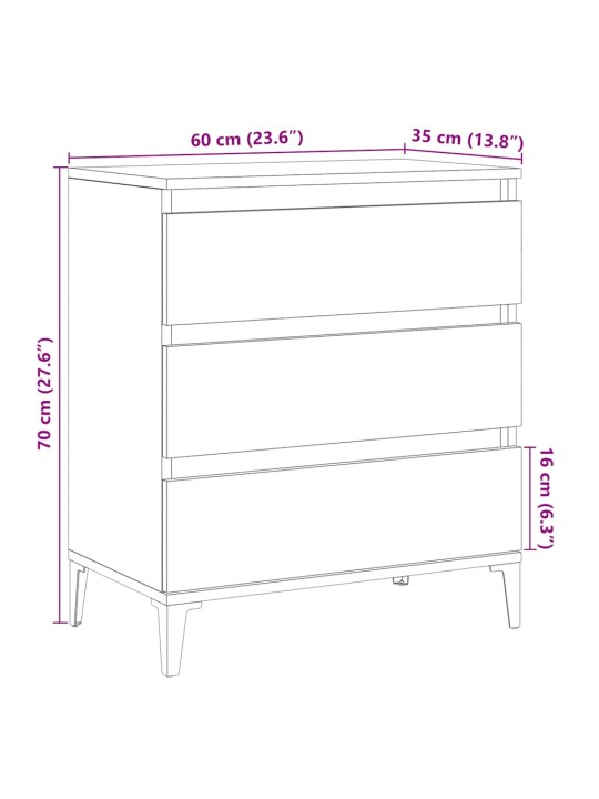 Senkki vanhaa puuta 60x35x70 cm tekninen puu