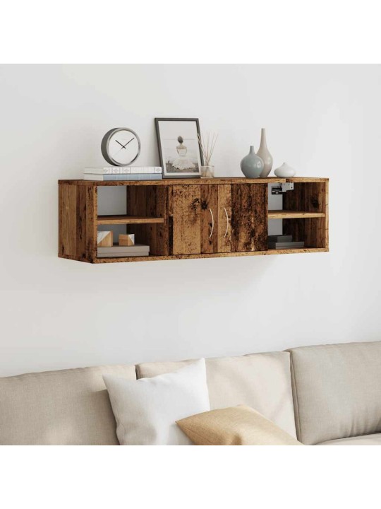 Seinäkaappi vanha puu 101x30x29 cm tekninen puu