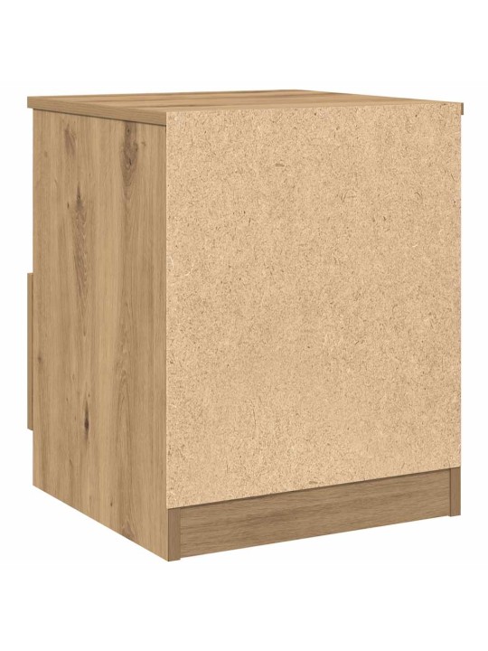 Yöpöytäkaapit 2 kpl käsityöläinen tammi 40x40x50cm tekninen puu