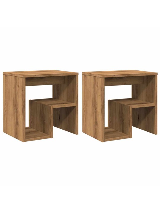 Yöpöytäkaapit 2 kpl artisan oak 40x30x40 cm engineered wood