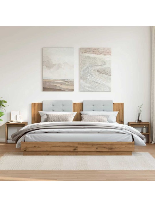 Yöpöytäkaapit 2 kpl artisan oak 40x30x40 cm engineered wood