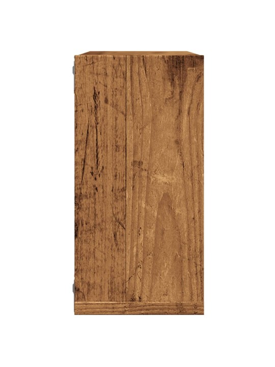 Seinäkuutiohyllyt 4 kpl vanhaa puuta 30x15x30cm teknillinen puu