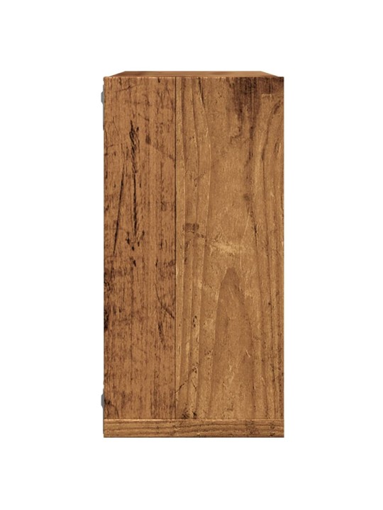 Wall cube hyllyt 6 kpl vanha puu 30x15x30 cm teknillinen puu