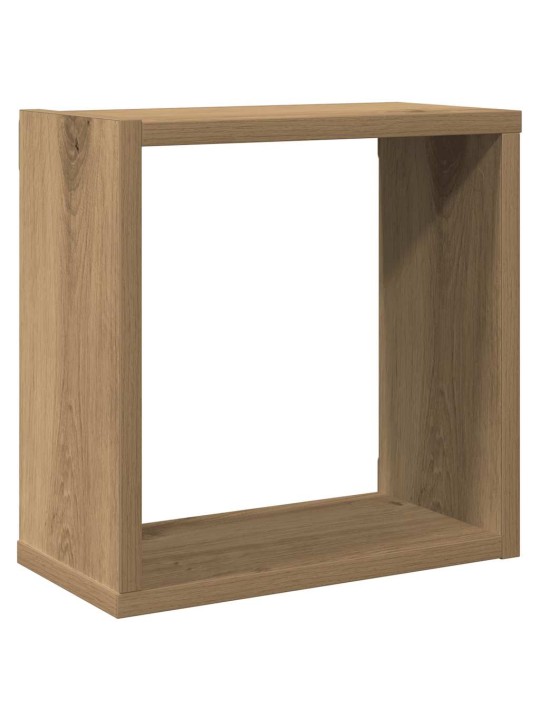 Wall cube hyllyt 6 kpl käsityöläinen tammi tekninen puu