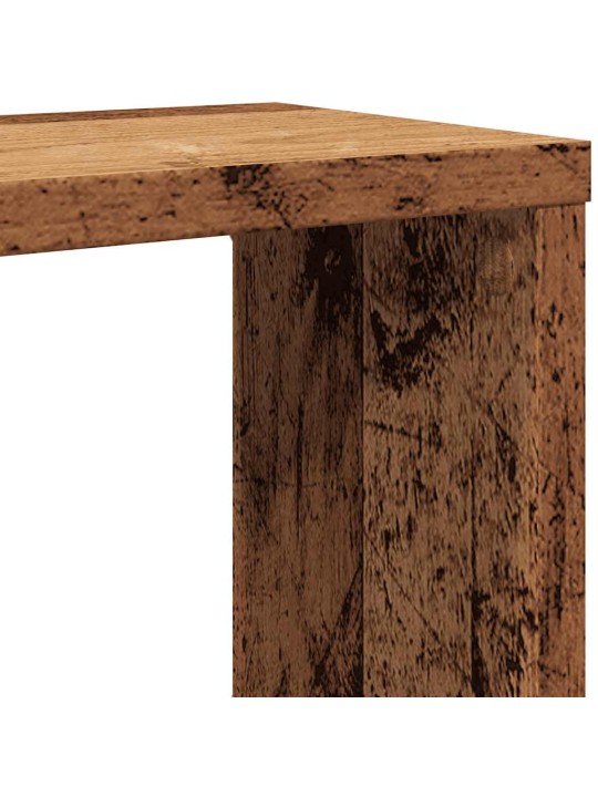 Kuutioseinähyllyt 4 kpl vanha puu 60x15x23 cm lastulevy