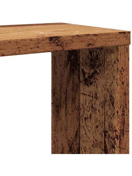 Kuutioseinähyllyt 6 kpl vanha puu 60x15x23 cm lastulevy