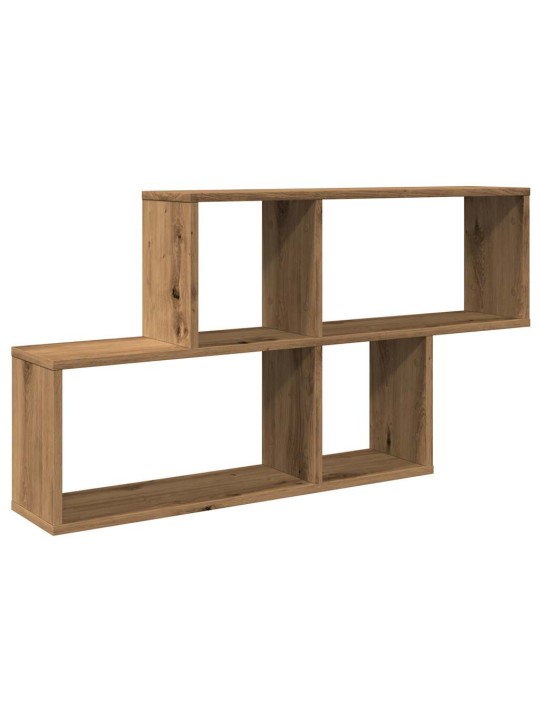 Seinähylly käsityöläinen tammi 100x18x53 cm lastulevy