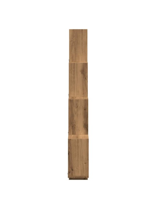 Kuutioseinähylly käsityöläinen tammi 90x15x119,5 cm lastulevy