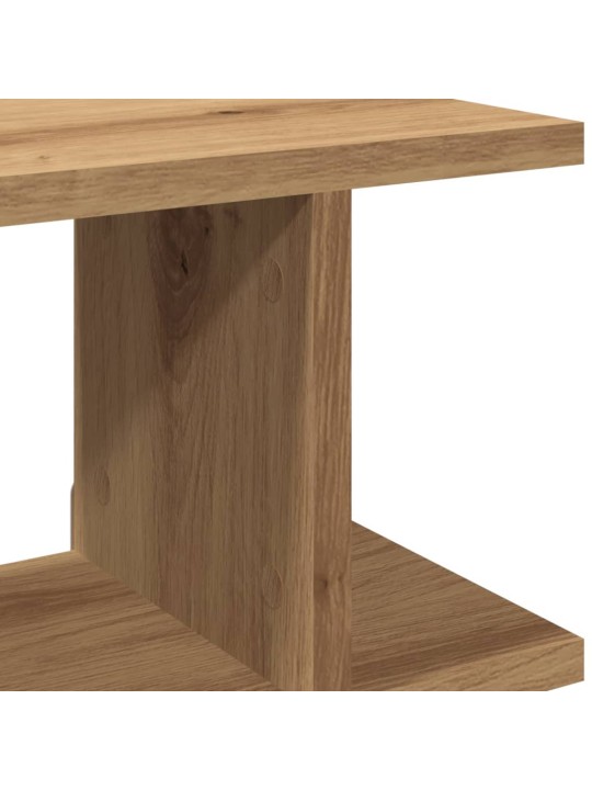Seinähyllyt 2 kpl käsityöläinen tammi 75x18x20 cm tekninen puu