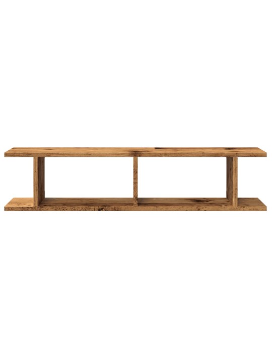 Seinähyllyt 2 kpl old wood 90x18x20 cm engineered wood