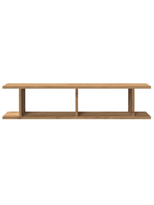 Seinähyllyt 2 kpl käsityöläinen tammi 90x18x20 cm tekninen puu