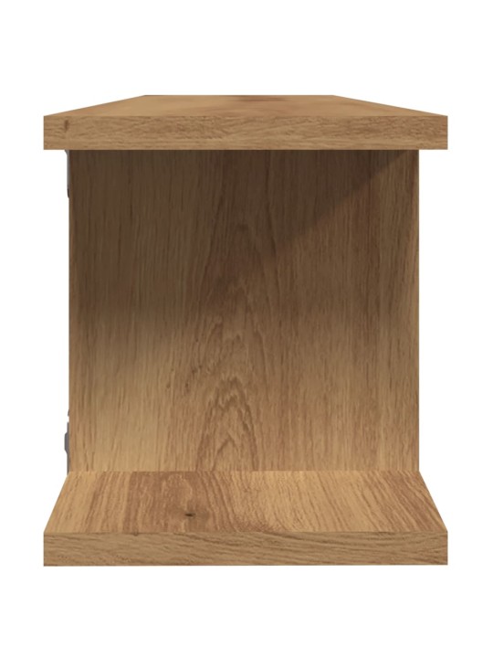 Seinähyllyt 2 kpl käsityöläinen tammi 90x18x20 cm tekninen puu