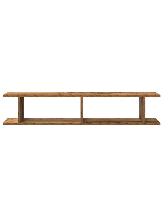 Seinähyllyt 2 kpl vanhaa puuta 105x18x20 cm tekninen puu