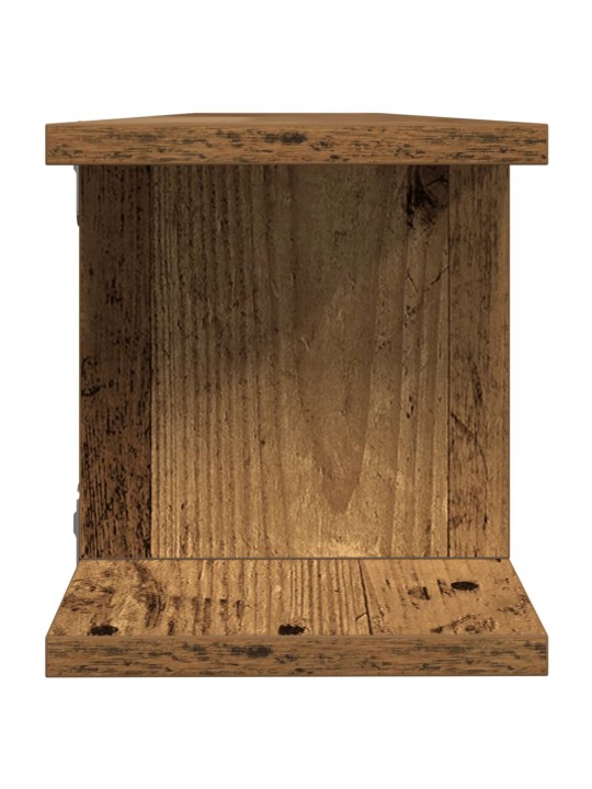 Seinähyllyt 2 kpl vanhaa puuta 105x18x20 cm tekninen puu
