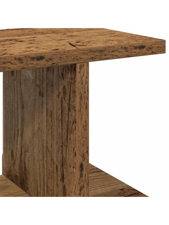 Seinähyllyt 2 kpl vanhaa puuta 105x18x20 cm tekninen puu