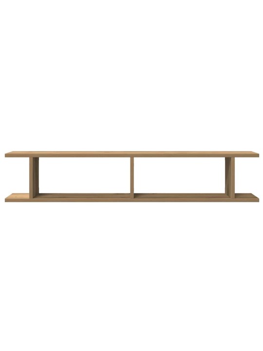 Seinähyllyt 2 kpl käsityöläinen tammi 105x18x20 cm tekninen puu