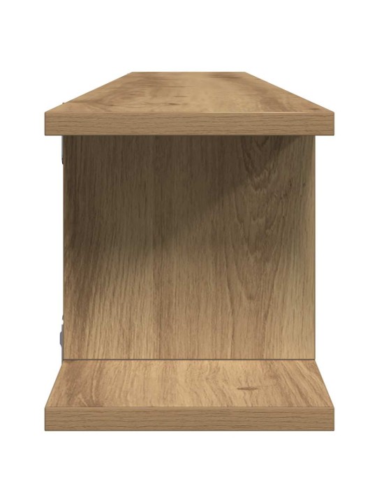 Seinähyllyt 2 kpl käsityöläinen tammi 105x18x20 cm tekninen puu