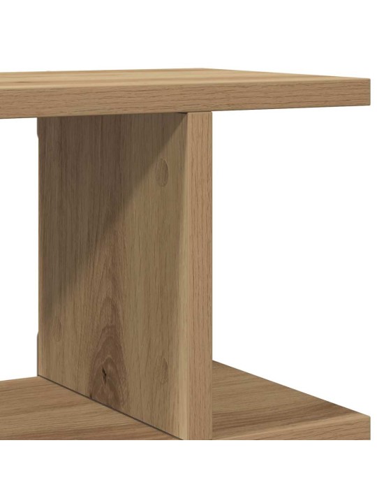 Seinähyllyt 2 kpl käsityöläinen tammi 105x18x20 cm tekninen puu