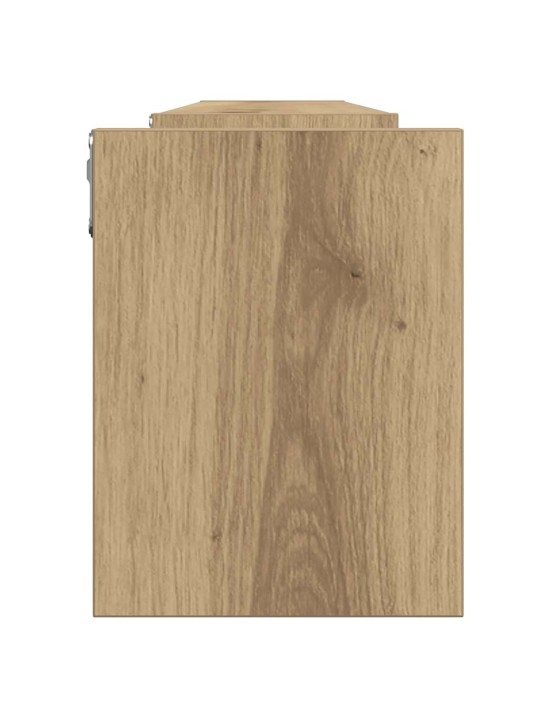 Seinähyllyt 2 kpl käsityöläinen tammi 100x15x20 cm tekninen puu