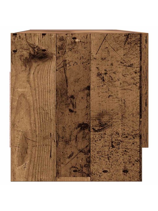 Vaatekaappi vanhaa puuta 100x32,5x35 cm lastulevy