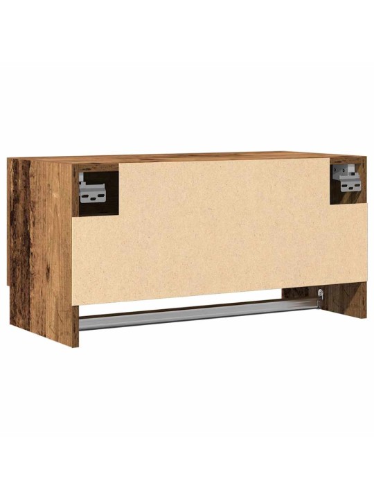 Vaatekaappi vanhaa puuta 70x32,5x35 cm lastulevy