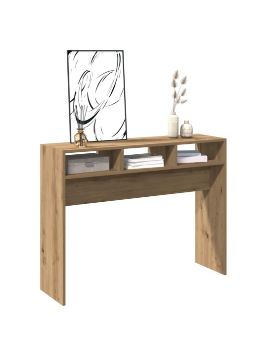 Konsolipöytä artesaani tammi 105x30x80 cm tekninen puu