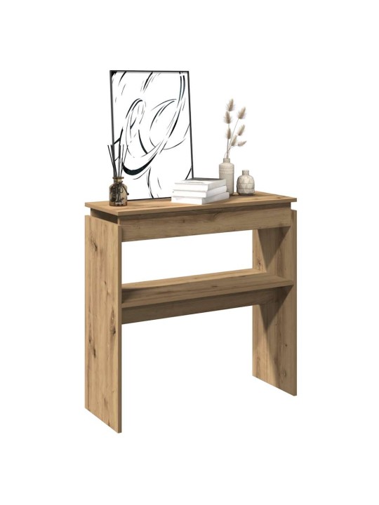Konsolipöytä artesaani tammi 80x30x80 cm tekninen puu