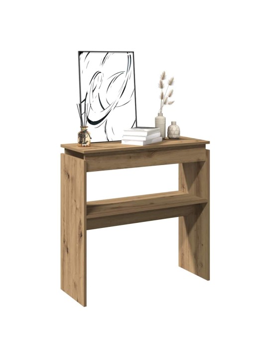 Konsolipöytä artesaani tammi 102x30x80 cm tekninen puu