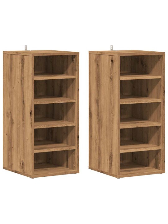 Kenkäkaapit 2 kpl artisan oak 32x35x70 cm engineered wood