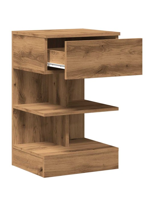 Yöpöytäkaapit 2 kpl artisan oak 40x35x65 cm engineered wood