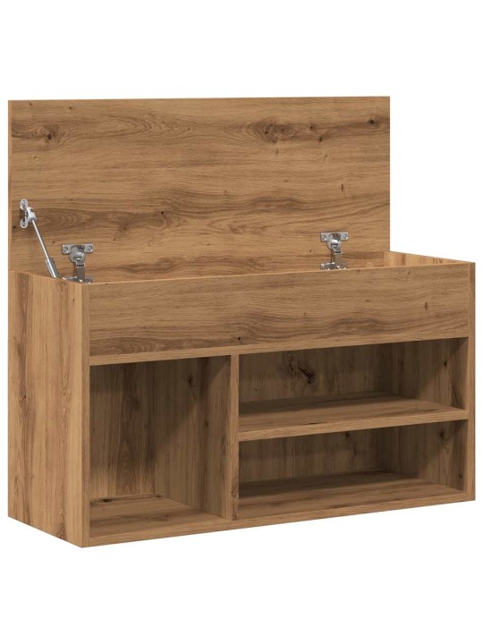 Kenkäteline artesaani tammi 80x30x45 cm tekninen puu