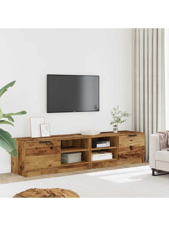 Tv kaapit 2 kpl vanha puu 80x35x36,5 cm suunniteltu puu