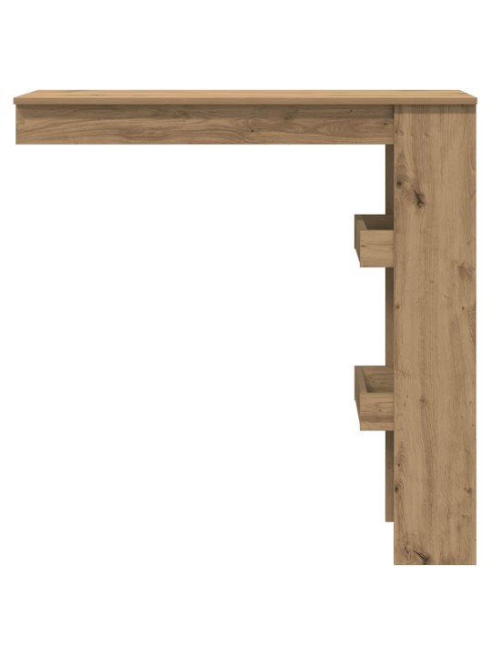 Seinäpalkkipöytä käsityöläinen tammi 102x45x103,5 cm