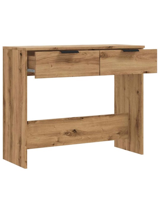 Konsolipöytä artesaani tammi 90x36x75 cm tekninen puu