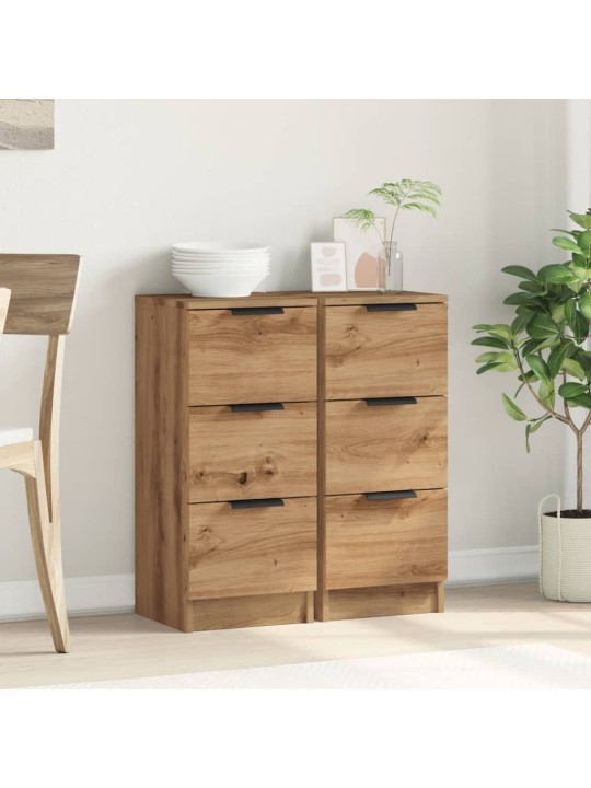 Senkit 2 kpl artisan oak 30x30x70 cm engineered wood